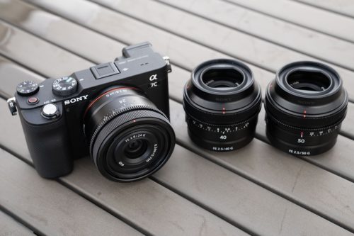 Hands-on with Sony’s compact 24mm, 40mm, and 50mm G prime lenses