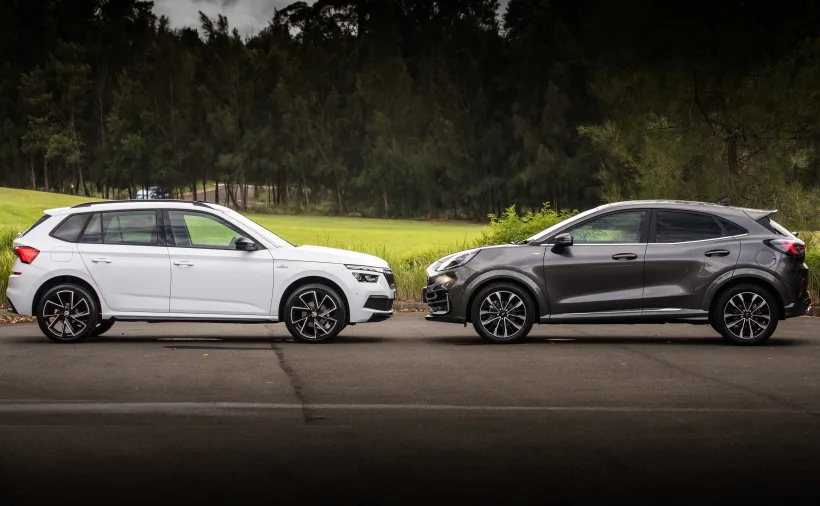 2021 Ford Puma ST-Line V v 2021 Skoda Kamiq Monte Carlo Comparison