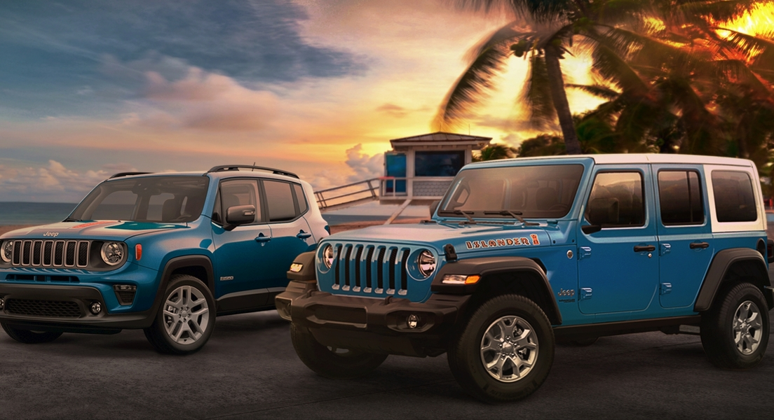 2021 Jeep Wrangler Islander and Renegade Islander debuts with summery vibes