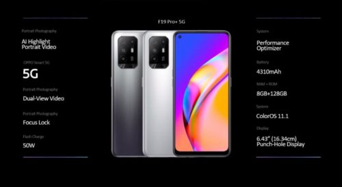 Oppo F19 Pro+ announced with Dimensity 800U chipset and 50W charging
