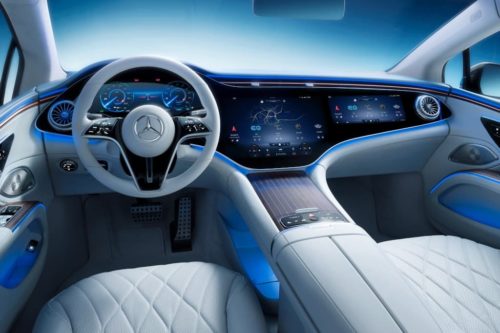 2021 Mercedes EQS limo’s cabin unveiled