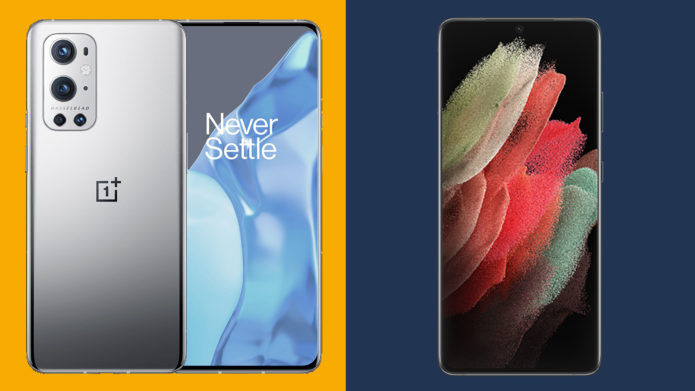 OnePlus 9 Pro vs Samsung Galaxy S21 Ultra: two top-end Android phones