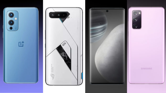 OnePlus 9 vs Vivo X60 vs Samsung Galaxy S20 FE 5G vs ROG Phone 5 comparison: specs, design, features & price