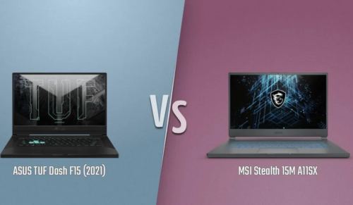 [In-depth comparison] ASUS TUF Dash F15 (FX516) vs MSI Stealth 15M – You have to make a choice between Style and Funtuonality