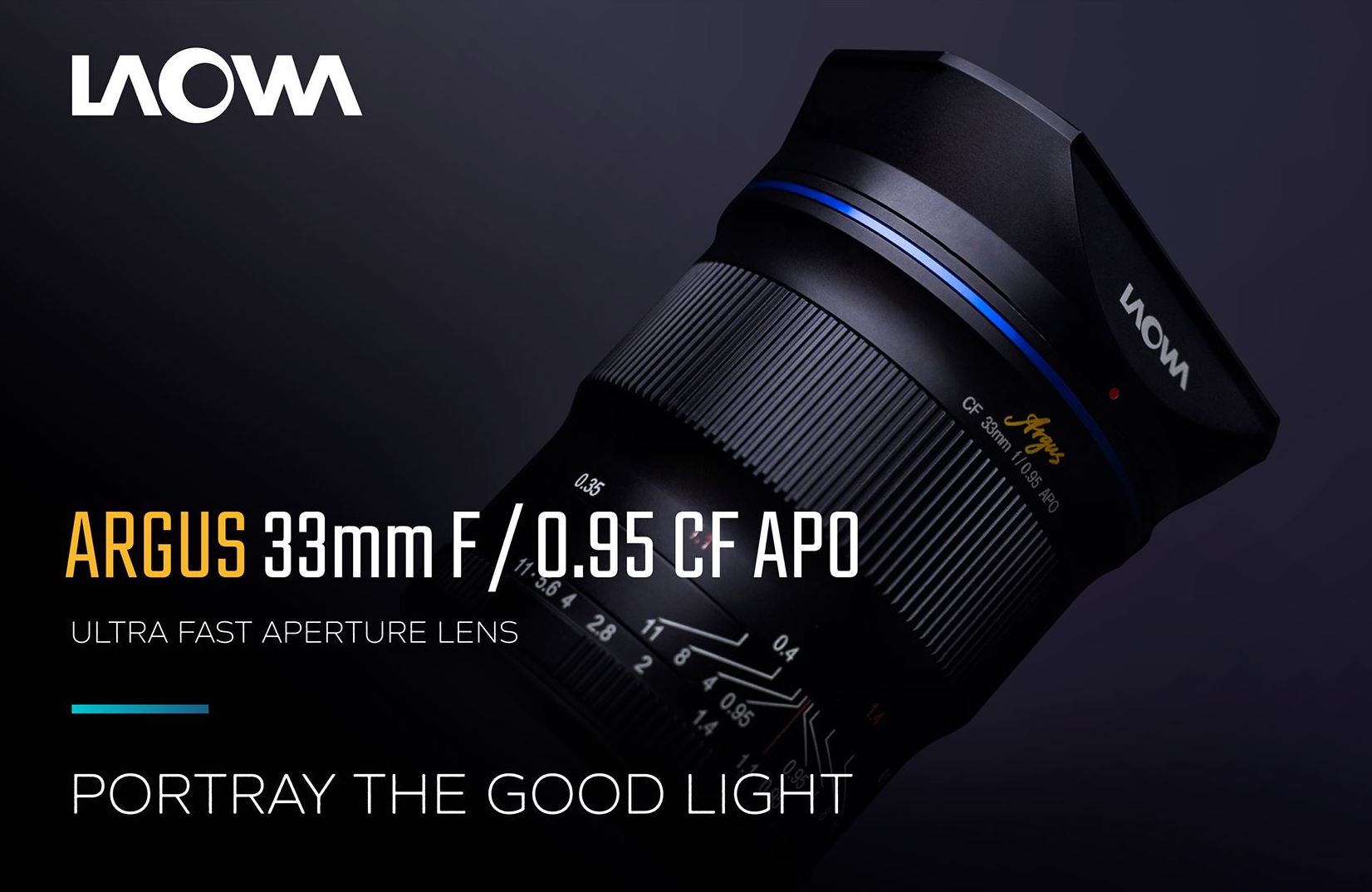 Laowa Argus 33mm f/0.95 CF APO APS-C Mirrorless Lens Announced
