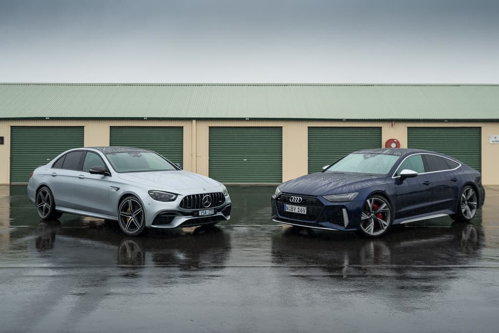 2021 Audi RS 7 Sportback 4.0 TFSI quattro v Mercedes-AMG E 63 S 4MATIC+ Comparison