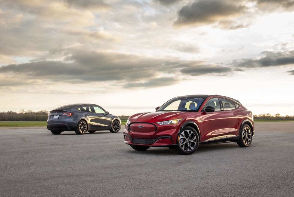 Comparison Test: 2021 Ford Mustang Mach-E vs. 2020 Tesla Model Y