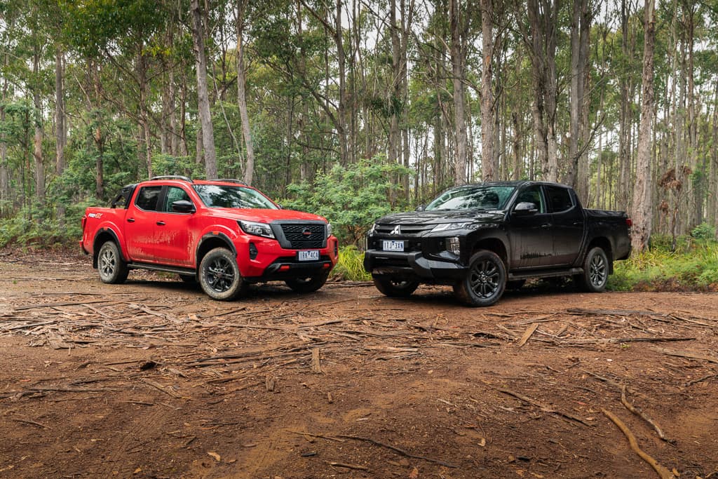 2021 Nissan Navara PRO-4X v Mitsubishi Triton GSR Comparison