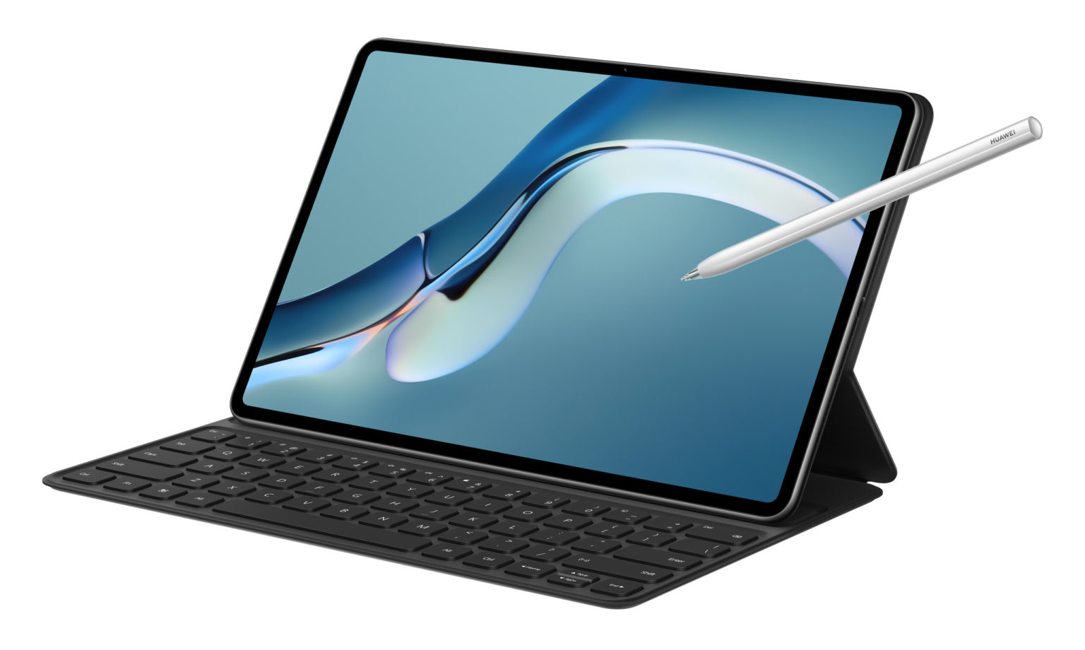  A product image of the Huawei MatePad 115 Papermatte Edition tablet, a keyboard, and a stylus.