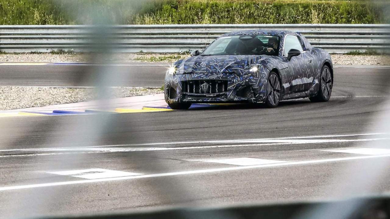 Maserati GranTurismo EV teased as Tesla Roadster rival starts testing
