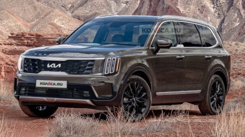 2023 Kia Telluride Facelift Rendered After Spy Video Emerges