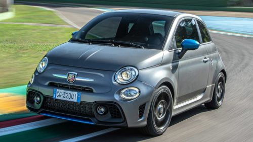 Abarth F595 Debuts With Formula 4 Engine Tech, Quad Stacked Exhausts