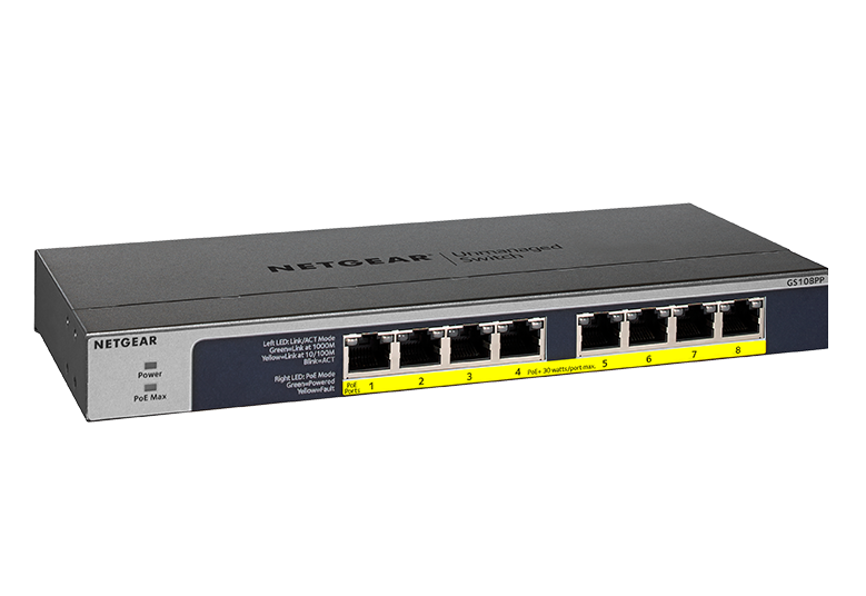 Netgear GS108PP 8-Port PoE+ Switch