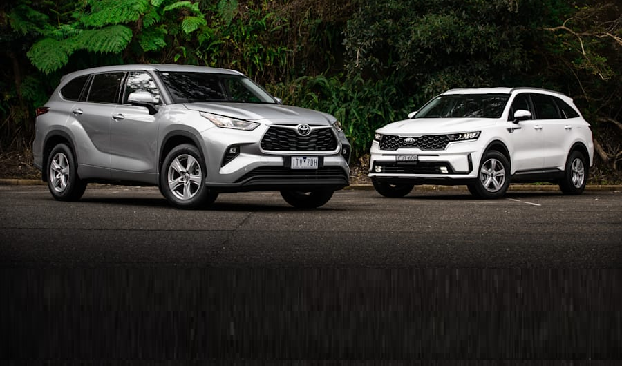 2021 Toyota Kluger GX V6 v 2021 Kia Sorento S V6