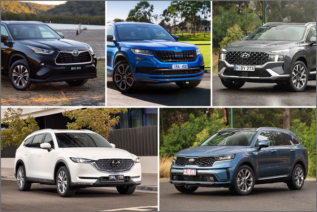Eight of Australia’s topselling large SUVs Comparison Best Family