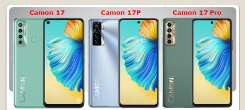 Tecno Camon 17 vs Camon 17p vs Camon 17 Pro; Features and Specs Comparison