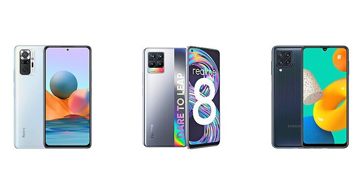 Redmi Note 10 vs Realme 8 vs Samsung Galaxy M32: Specs Comparison
