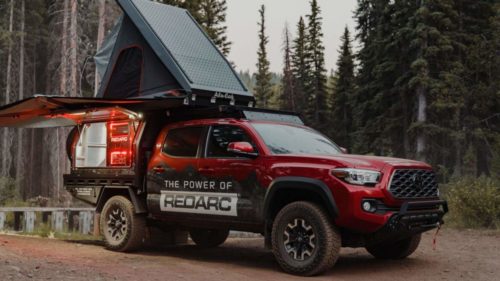 This 2021 Toyota Tacoma TRD Off-Road has a Redarc power station