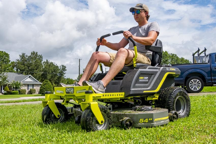 Ryobi HP Brushless 54-Inch Electric Zero Turn Mower