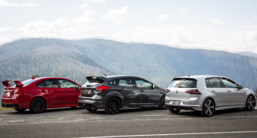 Best of the best – Ford Focus RS v Subaru WRX STI v Volkswagen Golf R Comparison: Road Test