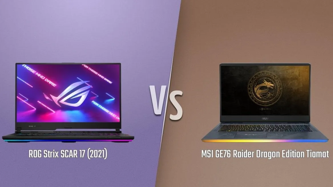 ASUS ROG Strix SCAR 17 G733 vs MSI GE76 Raider (2021)