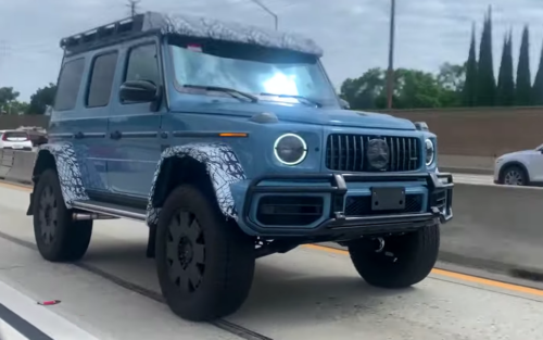 Check Out This New Mercedes G-Wagen 4×4 Squared Rolling around Los Angeles
