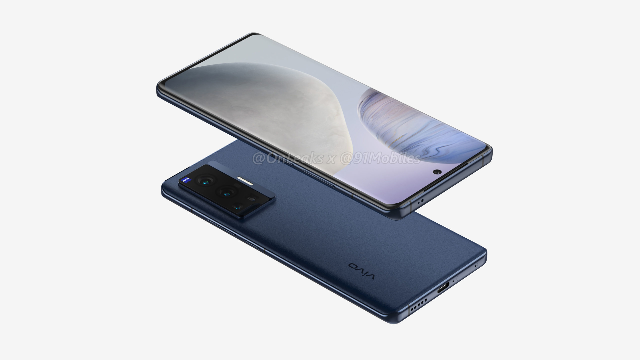 [Exclusive] Vivo X70 Pro design revealed via 5K renders: quad cameras, punch-hole display, and more