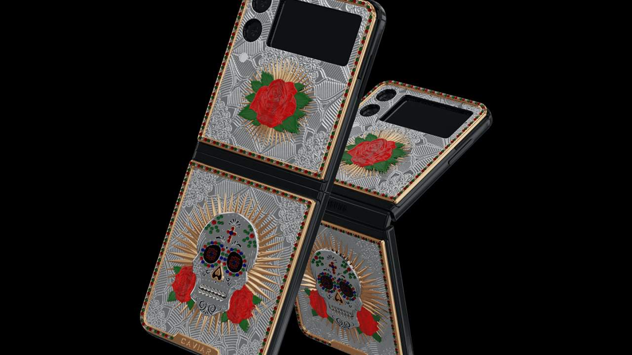 Samsung Galaxy Z Flip3 and Fold3 leaked with custom skulls, diamonds, and rubies