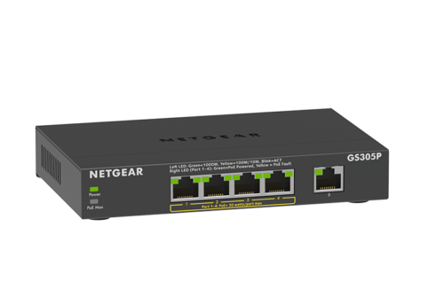 Netgear GS305P 55W 5-port PoE Switch Review