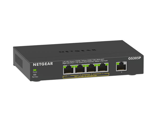 Netgear GS305P 55W 5-port PoE Switch