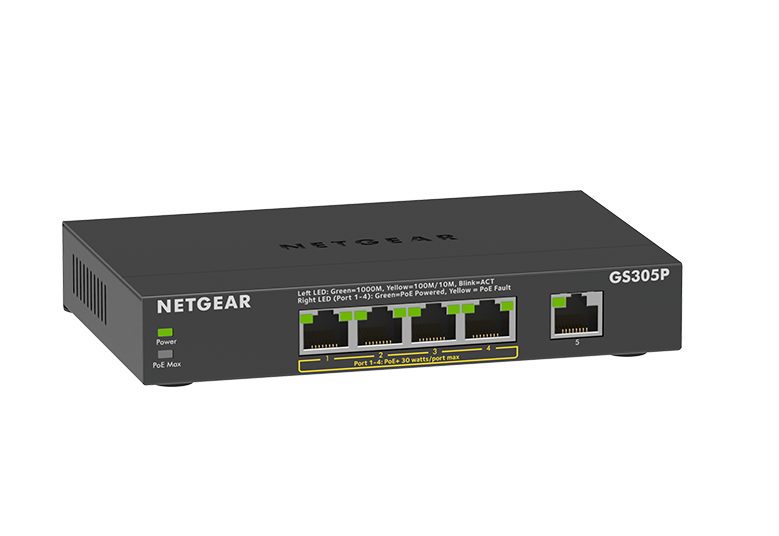 Netgear GS305P 55W 5-port PoE Switch Review