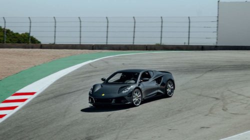 Lotus Emira lands stateside with an F1 legend in tow