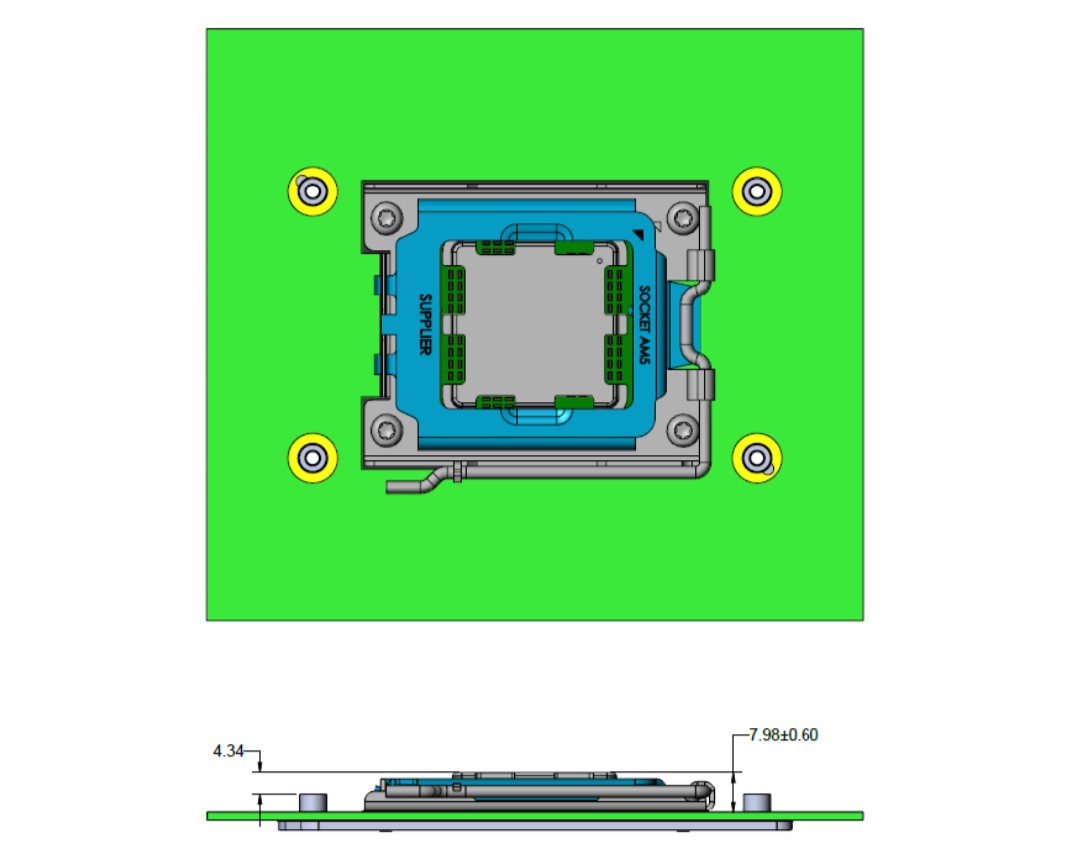 AMD Zen 4 Raphael LGA1718 Socket AM5