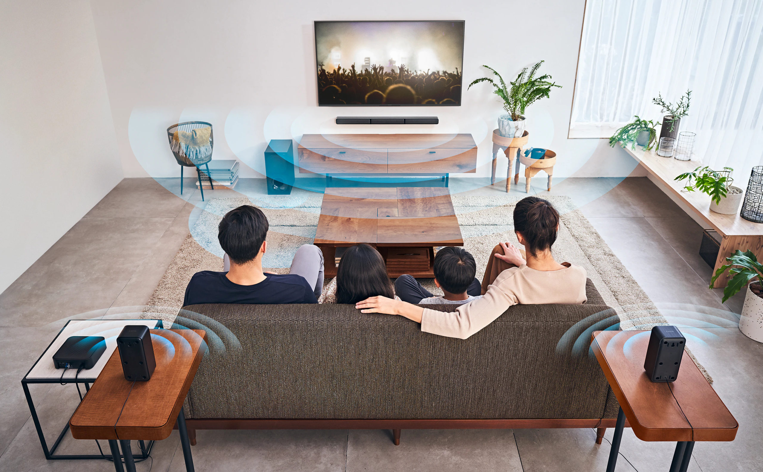 Sony HTS40R Home Theatre With Dolby Digital Soundbar, Wireless Rear