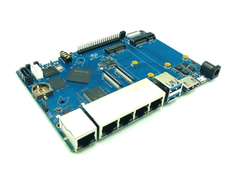 Banana Pi BPI-R2 Pro: Single-board computer unveiled with five RJ45 ports and a 40-pin GPIO header