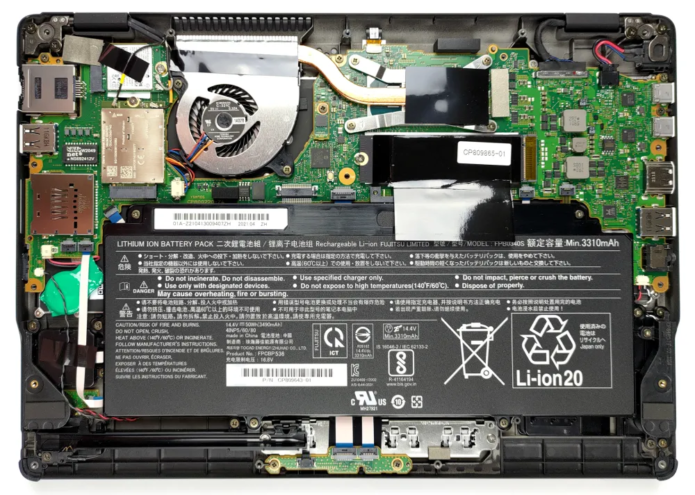 Inside Fujitsu LifeBook U9311X