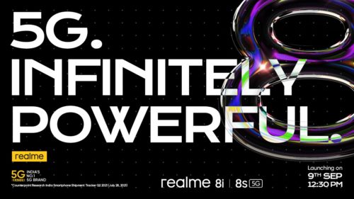 Realme 8s 5G and 8i are coming on September 9 with MediaTek chipsets