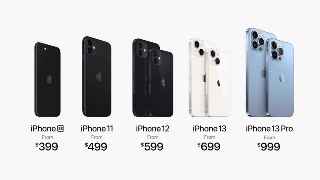 Apple 2021 iPhone range