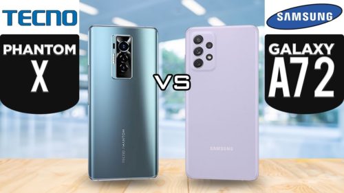 TECNO Phantom X vs Samsung Galaxy A72: Comparison Review