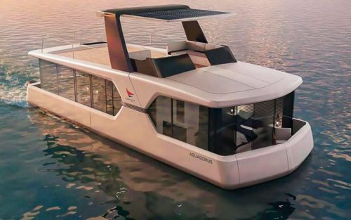 Nazareth Aquadomus first look: Flybridge houseboat is an intriguing crossover