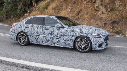 2022 Mercedes-AMG C45 Sedan Spied Up Close With Four-Cylinder Power