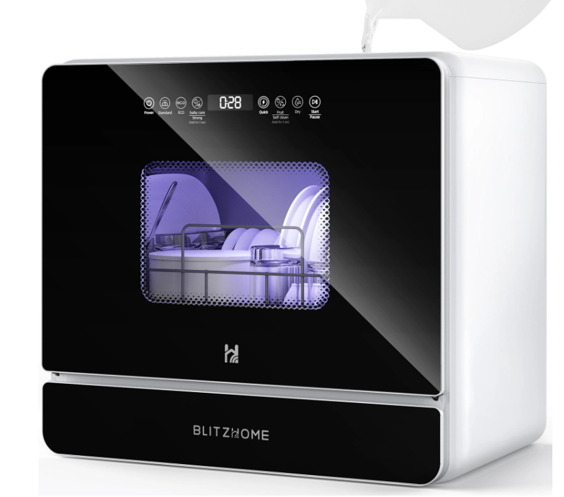 BLITZHOME BH-6-CDW Portable Countertop Dishwasher Review: Compact Powerhouse for Modern Living