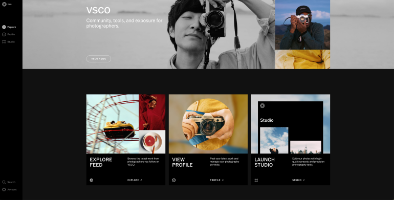 VSCO For The Web: An Inspirational Site For Photography Purists