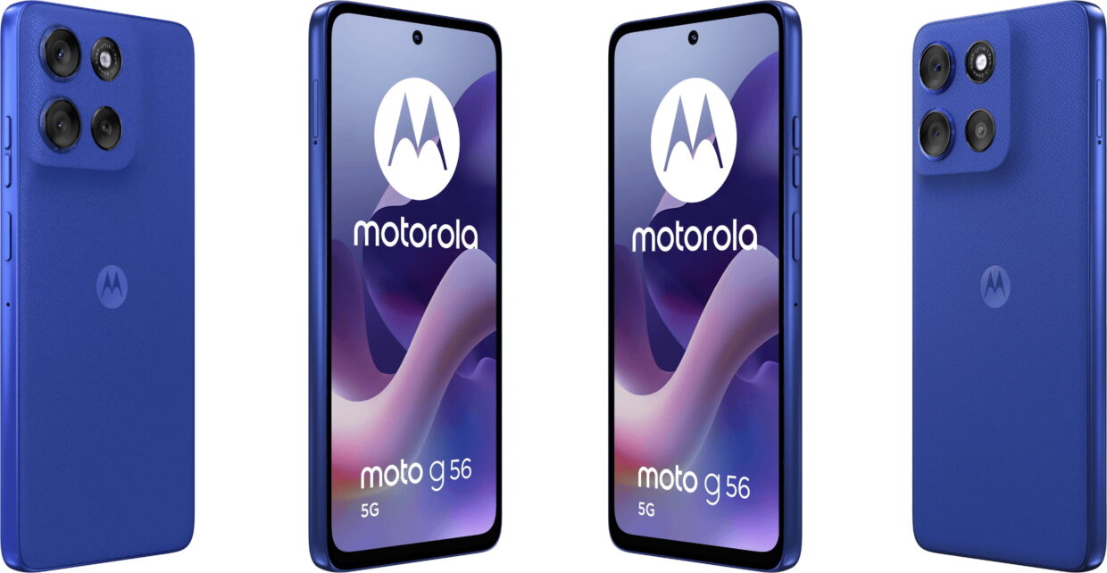 The Renderings of MOTOROLA Moto G56 5G mobile phone have been exposed again
