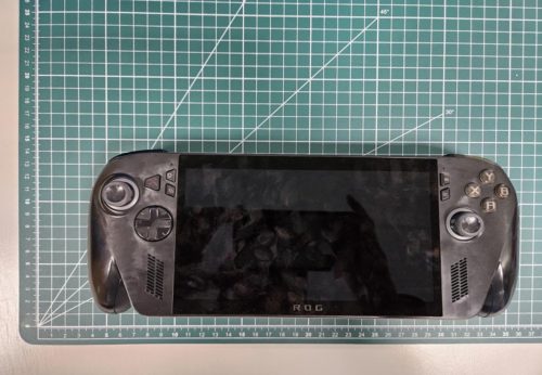 Asus ROG Ally 2 Handheld Game Console Exposed: Black and white, equipped with Xbox buttons