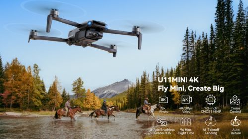 The Ruko U11MINI 4K Pocket Aerial Drone Is Perfect For First-Time Users And Experienced Enthusiasts Alike