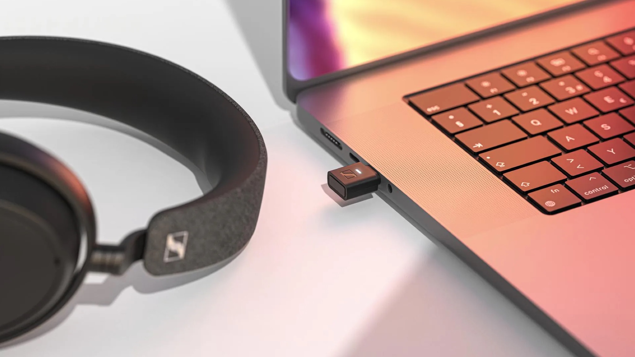 Sennheiser’s new USB Hi-Res Audio dongle can upgrade your Mac, iPhone or PC with aptX Lossless and Bluetooth Auracast