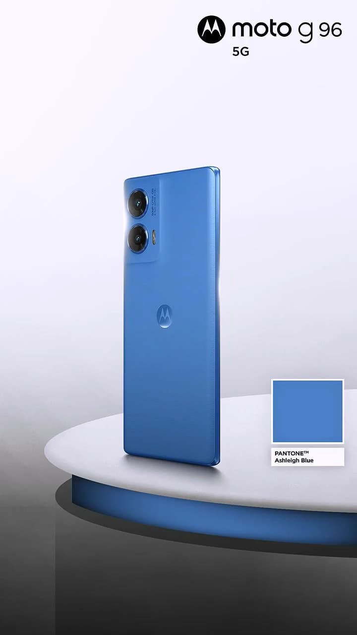The Promotional Image of MOTOROLA G96 5G mobile phone has been exposed