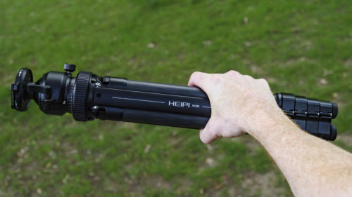 Heipi 3-in-1 Travel Tripod W28S review: sturdy support for multiple types of gear in multiple ways