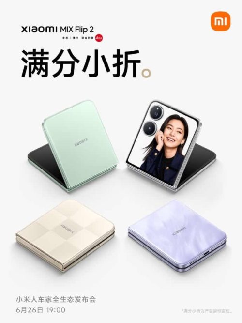 Xiaomi MIX Flip 2 small foldable phone has made its debut
